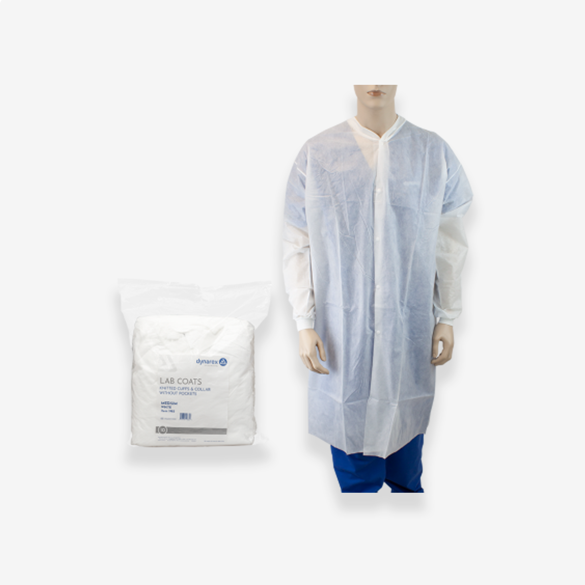 Disposable Lab Coat, Without Pocket
